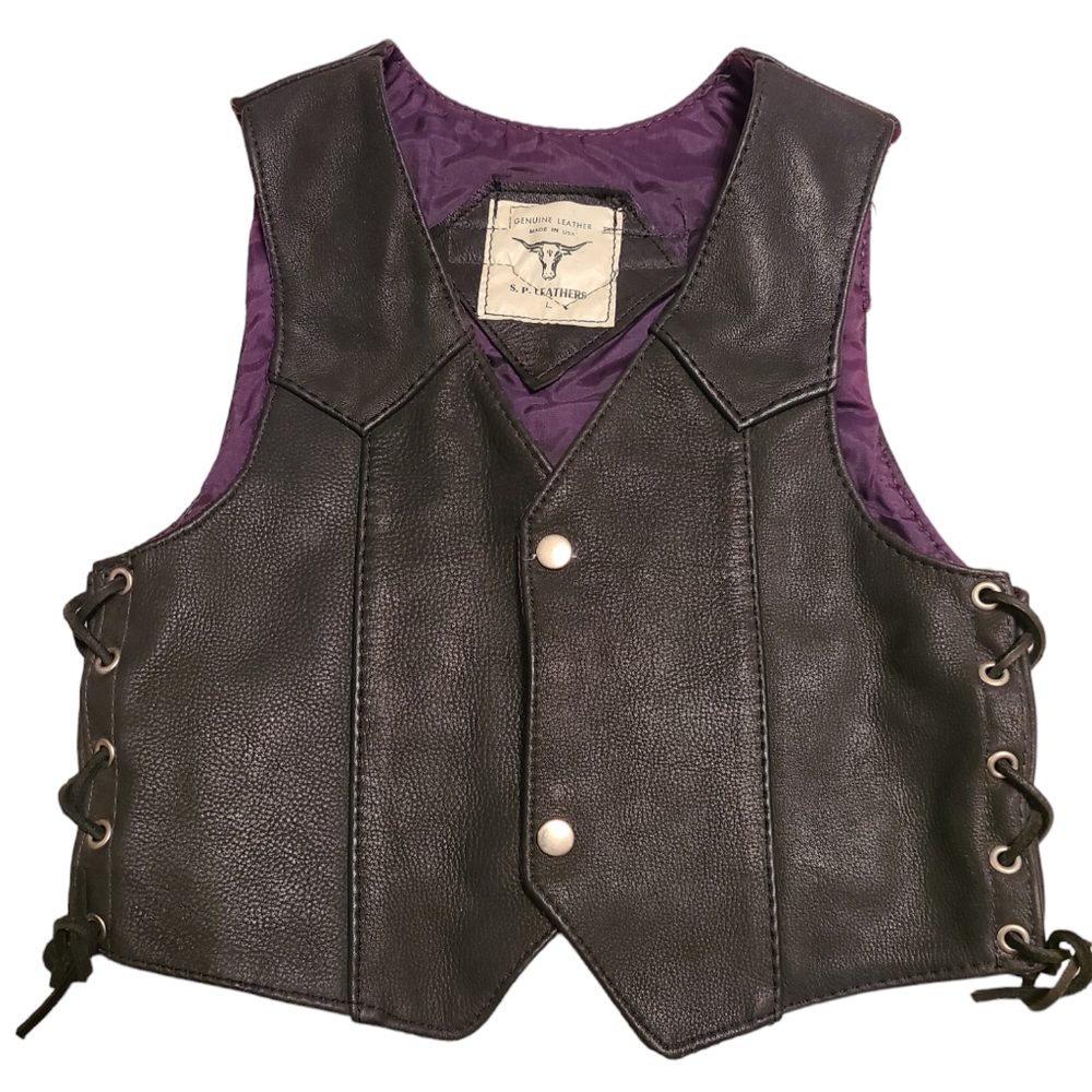 S.P. Leathers size L black vest